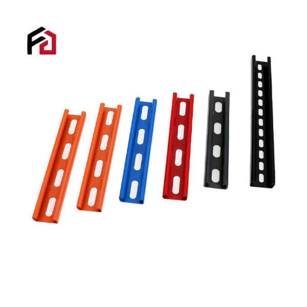 Powder coating C channel